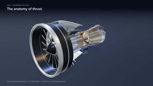 I04: Turbofan as a solid B-rep via CGM MCP