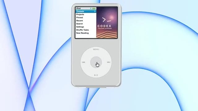 I06: Mac app with a Blender-built iPod
