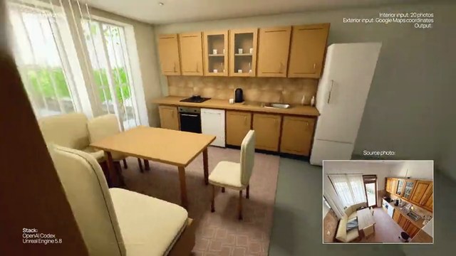 M104: Listing photos to a walkable Unreal house