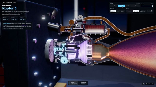 M113: Raptor 3 engine to take apart in a browser