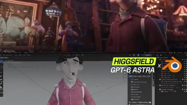M46: Poseable cartoon character in Blender